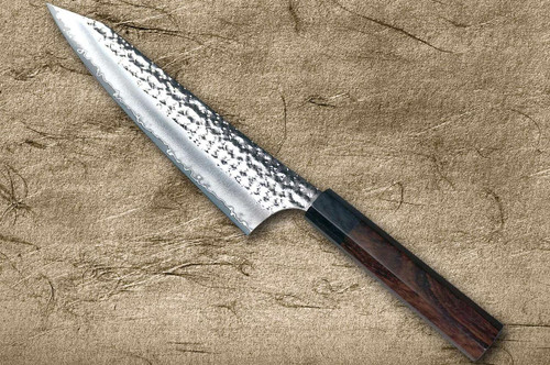 Yu Kurosaki R2(SG2) Hammered SENKO-EI WA RS8B Japanese Chef's Gyuto Knife 210mm with Buffalo Ring Octagonal Handle 