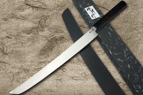 Sakai Takayuki ZANGETSU Ginsan Japanese Chef's Mirrored Sakimaru