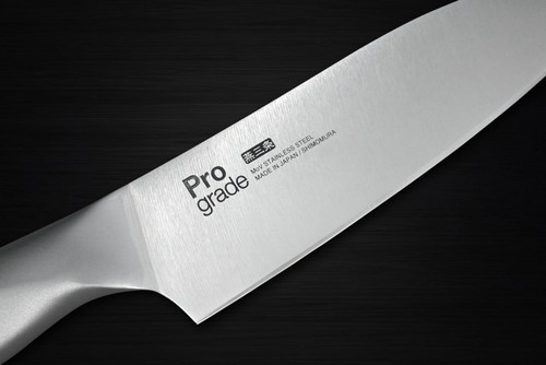 Shimomura PRO-Grade All Stainless Sharp Japanese Chef's Santoku Knife 145mm with All Stainess Handle 