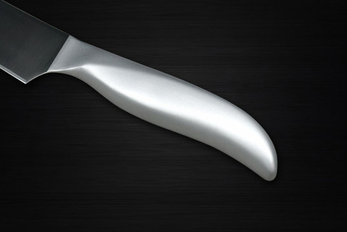 Shimomura PRO-Grade All Stainless Sharp Japanese Chef's Santoku Knife 145mm with All Stainess Handle 