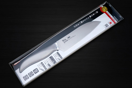 Shimomura PRO-Grade All Stainless Sharp Japanese Chef's Santoku Knife 145mm with All Stainess Handle 
