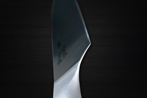 Shimomura PRO-Grade All Stainless Sharp Japanese Chef's Santoku Knife 145mm with All Stainess Handle 
