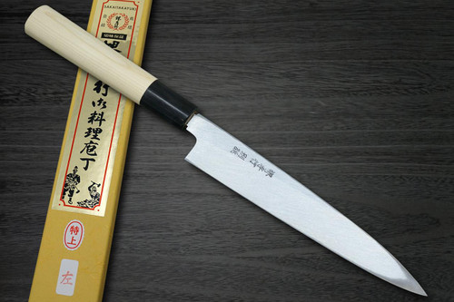[Left Handed] Sakai Takayuki Tokujyo Supreme (White 2 steel) Japanese Chef's Petty Knife(Utility) 180mm KIWAMI[ULTIMATE] 