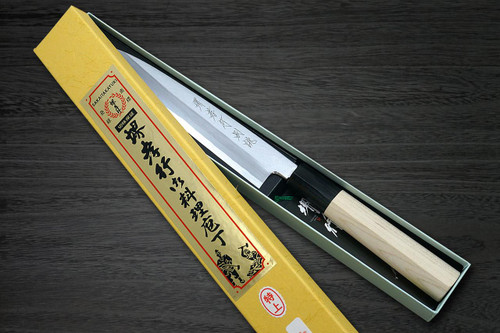 [Left Handed] Sakai Takayuki Tokujyo Supreme (White 2 steel) Japanese Chef's Petty Knife(Utility) 180mm KIWAMI[ULTIMATE] 