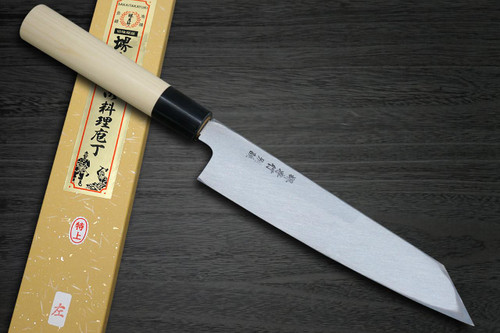 [Left Handed] Sakai Takayuki Tokujyo Supreme (White 2 steel) Japanese Chef's Kengata-Gyuto Knife 210mm KIWAMI[ULTIMATE] 
