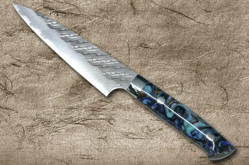 佐治武士SPG-STRIX 镜面锤击RC日本厨师用小刀（实用）130毫米，树脂