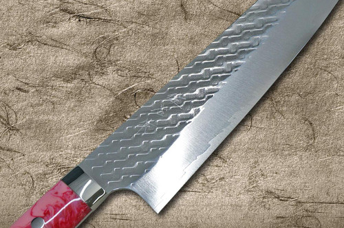 Takeshi Saji SPG-STRIX Mirror Hammered RC Japanese Chef's Bunka