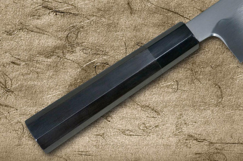 Sakai Takayuki White No.2 Honyaki Wave-Art Japanese Chef's Gyuto Knife 240mm with Ebony Handle 