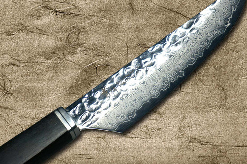 Sakai Takayuki 33-Layer VG10 Damascus SGN Chef's Signature Utility Steak Petty Knife 120mm with Wood Handle [Dark Ebony] 