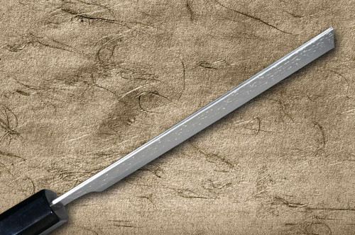 Nigara SPG-STRIX Damascus Hammered EB8B Japanese Chef's Nakiri(Vegetable) 180mm with Ebony Handle 