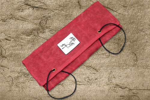Sakai Takayuki Kitchen-Knife Roll Carry Bag Canvas (5 Pockets) Red 