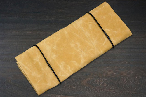 Sakai Takayuki Kitchen-Knife Roll Carry Bag Canvas (5 Pockets) Yellow 