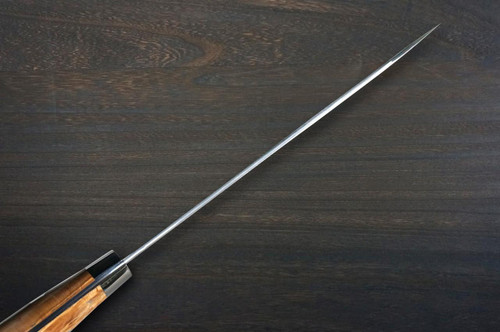 Yu Kurosaki R2(SG2) Damascus SHIZUKU Custom STWRC Japanese Chef's Petty Knife(Utility) 150mm with Stabilized Hybrid Wood Handle [Red] 