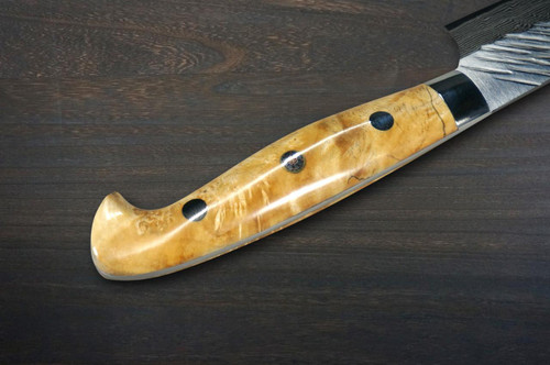 Yu Kurosaki R2(SG2) Damascus FUJIN Custom MPWC Japanese Chef's Slicer(Sujihiki) 240mm with Maple Wood Handle 