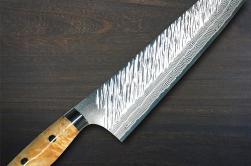 Yu Kurosaki R2(SG2) Damascus FUJIN Custom MPWC Japanese Chef's Gyuto Knife 210mm with Maple Wood Handle 