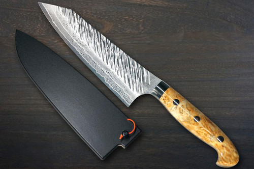 黒崎優R2（SG2）Damascus FUJIN Custom MPWC 日本厨师用文化刀165毫米