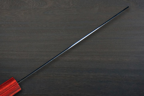 Kei Kobayashi R2 Black Damascus Super Finish CS Japanese Chef's Nakiri(Vegetable) 165mm with Red Lacquered Wood Handle 