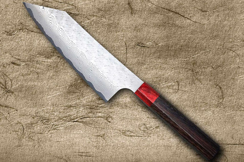 Nigara SPG-STRIX Damascus Hammered RS8R Japanese Chef's Bunka
