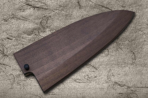 Magnolia Saya Sheath Dark Brown [with Ebony Pin] for 135mm Deba Knife 