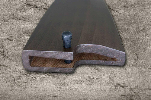 Magnolia Saya Sheath Dark Brown [with Ebony Pin] for 135mm Deba Knife 