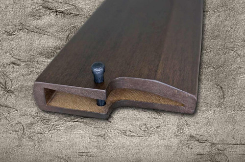 Magnolia Saya Sheath Dark Brown [with Ebony Pin] for 240mm Deba Knife 