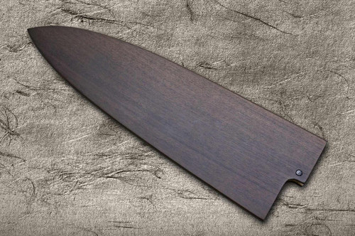 Magnolia Saya Sheath Dark Brown [with Ebony Pin] for 240mm Deba Knife 