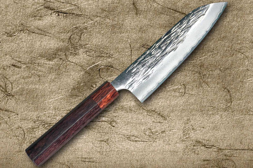 Yu Kurosaki R2(SG2) Hammered JUHYO WA RS8H Japanese Chef's Santoku
