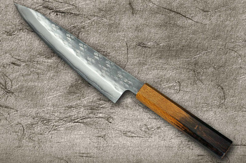 Okeya VG10 Hammered OK8B Japanese Chef's Gyuto Knife 210mm with Urushi Lacquered Oak Handle 