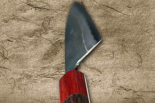 Daisuke Nishida Shirogami No.1 Kurouchi RS8R Japanese Chef's Aji
