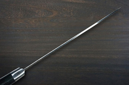 Sakai Takayuki 17-Layer VG10 Damascus Hammered BLK Japanese Chef's Santoku Knife 180mm with Black Laminated Wood Handle 