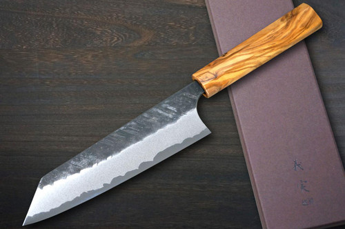 Yoshimi Kato Aogami Super Kurouchi V-Hammered Japanese Chef's