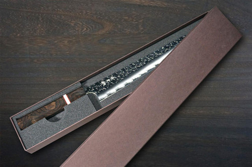 Yoshimi Kato R2 HYO Hammered Japanese Chef's Kengata-Slicer