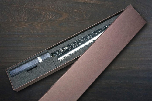 Yoshimi Kato R2 HYO Hammered STWA Japanese Chef's Slicer(Sujihiki