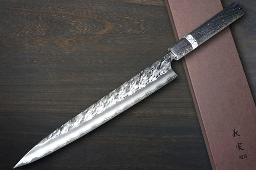 Yoshimi Kato R2 HYO Hammered STWA Japanese Chef's Slicer(Sujihiki