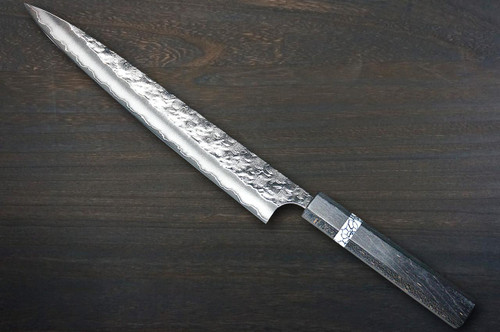 Yoshimi Kato R2 HYO Hammered STWA Japanese Chef's Slicer(Sujihiki