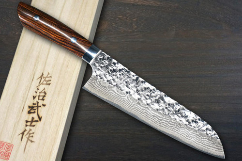 Takeshi Saji SRS13 Mirror Hammered Damascus IRN Japanese Chef's