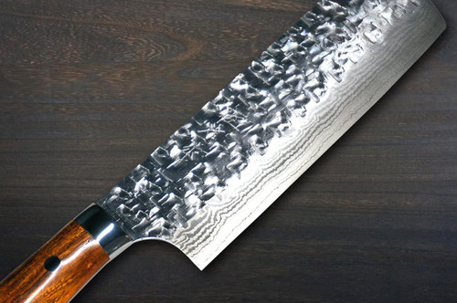 Takeshi Saji SRS13 Mirror Hammered Damascus IRN Japanese Chef's