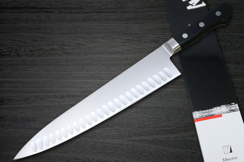 Misono MV Edelstahl Dimples(Lachs) Japanisches Chefkoch-Gyuto-Messer 300mm