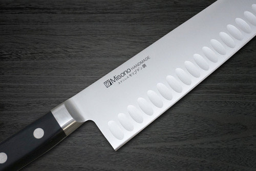 Misono MV Edelstahl Dimples(Lachs) Japanisches Chefkoch-Gyuto-Messer 300mm