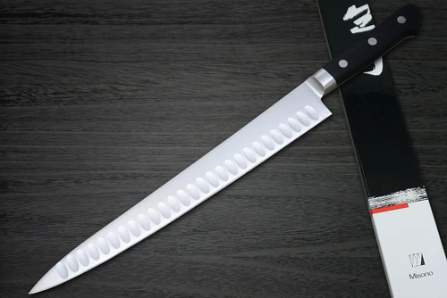 Misono MV Stainless Dimples(Salmon) Japanese Chef's Slicer(Sujihiki) 270mm 