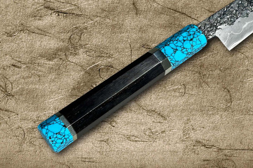 Kisuke Manaka ENN Blue#1 Kurouchi Hammered EBTCA2 Japanese Chef's