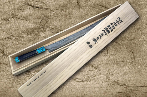 Kisuke Manaka ENN Blue#1 Kurouchi Hammered EBTCA2 Japanese Chef's