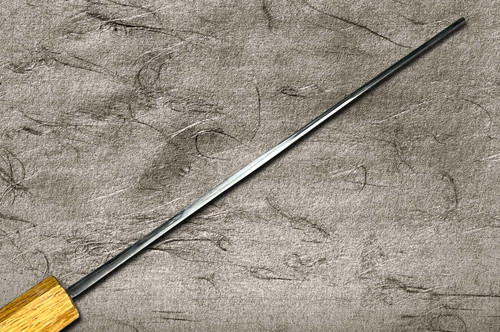 Satoshi Nakagawa Aogami #2 Kurouchi OK8B Japanese Chef's Nakiri(Vegetable) 165mm with Urushi Lacquered Oak Handle