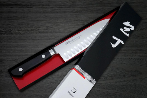 Misono MV Stainless Dimples(Salmon) Japanese Chef's Santoku Knife