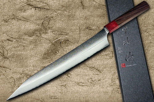 Yu Kurosaki VG-XEOS NEW GEKKO WA RS8R Japanese Chef's Slicer(Sujihiki) 240mm with Red-Ring Octagonal Handle