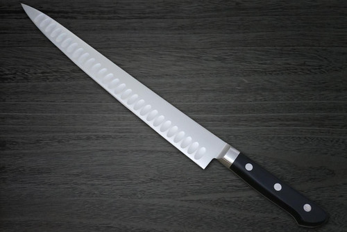 Misono MV Stainless Dimples(Salmon) Japanese Chef's Slicer(Sujihiki) 300mm 
