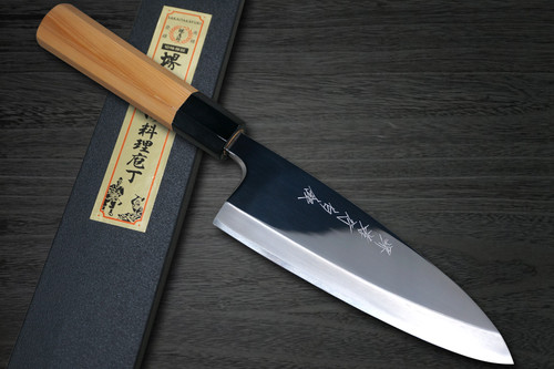 Sakai Takayuki Hakugin INOX Mirror Finish Japanese Chef's Deba Knife 180mm