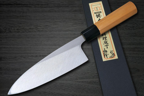Sakai Takayuki Hakugin INOX Mirror Finish Japanese Chef's Deba