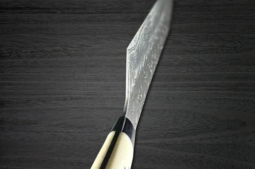 Takeshi Saji SRS13 Mirror Hammered Damascus DHW Japanese Chef's