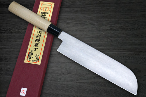 [Left Handed] Sakai Takayuki Kasumitogi (White steel) Japanese Chef's Kamagata-Usuba(Vegetable) 225mm